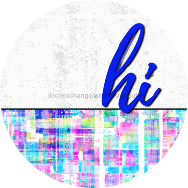 Neon Door Hanger Dco-01613-Dh 18’ Round Wood